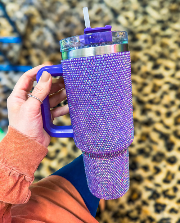 Mardi Gras Luxe Crystal Tumbler