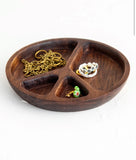 Wooden Peace Sign Trinket Tray