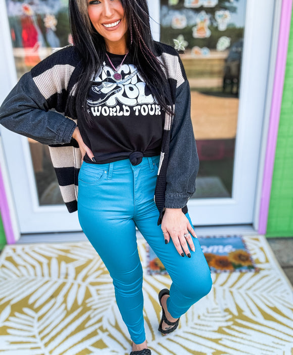 Falling For Teal, Skinny Jeans