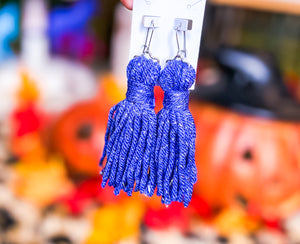 Purple Haze Shimmer Fringe Earrings