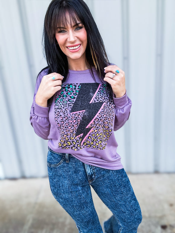 Thunderstruck Wild Leopard Graphic Top