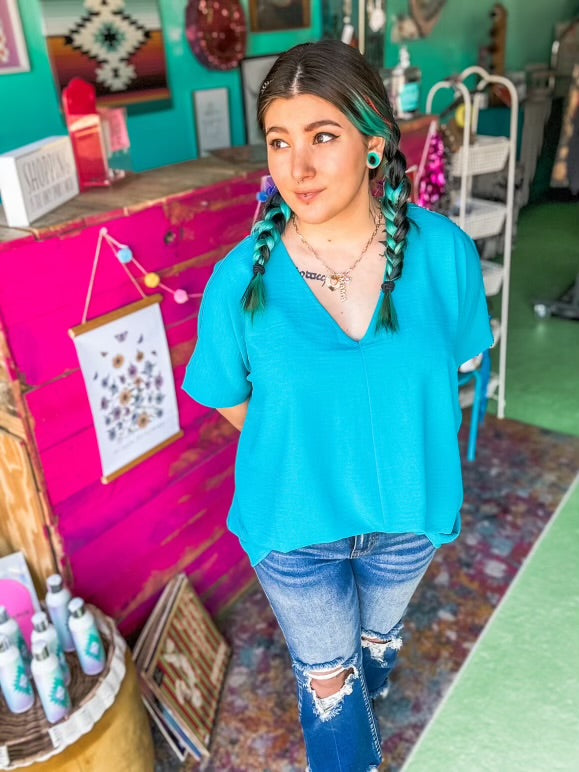 Teal Tranquility Blouse