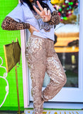 Gold Rush Sequin Joggers